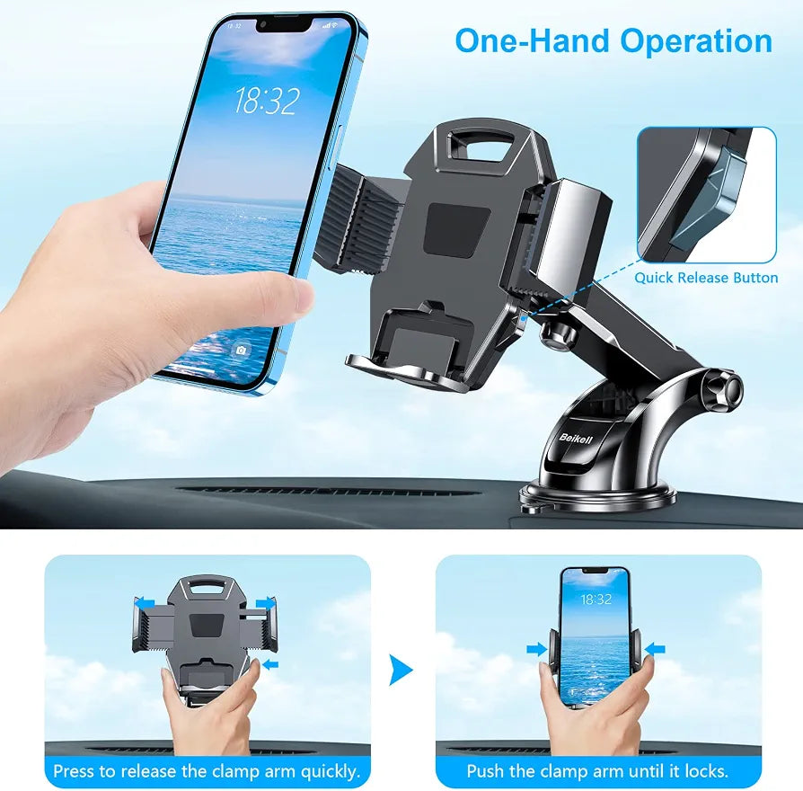 Beikell 360° Rotatable Mobile Car Phone Holder