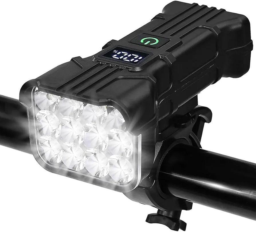 Comfort 12LED Bicycle Horn 2 In1 Headlight Power Bank