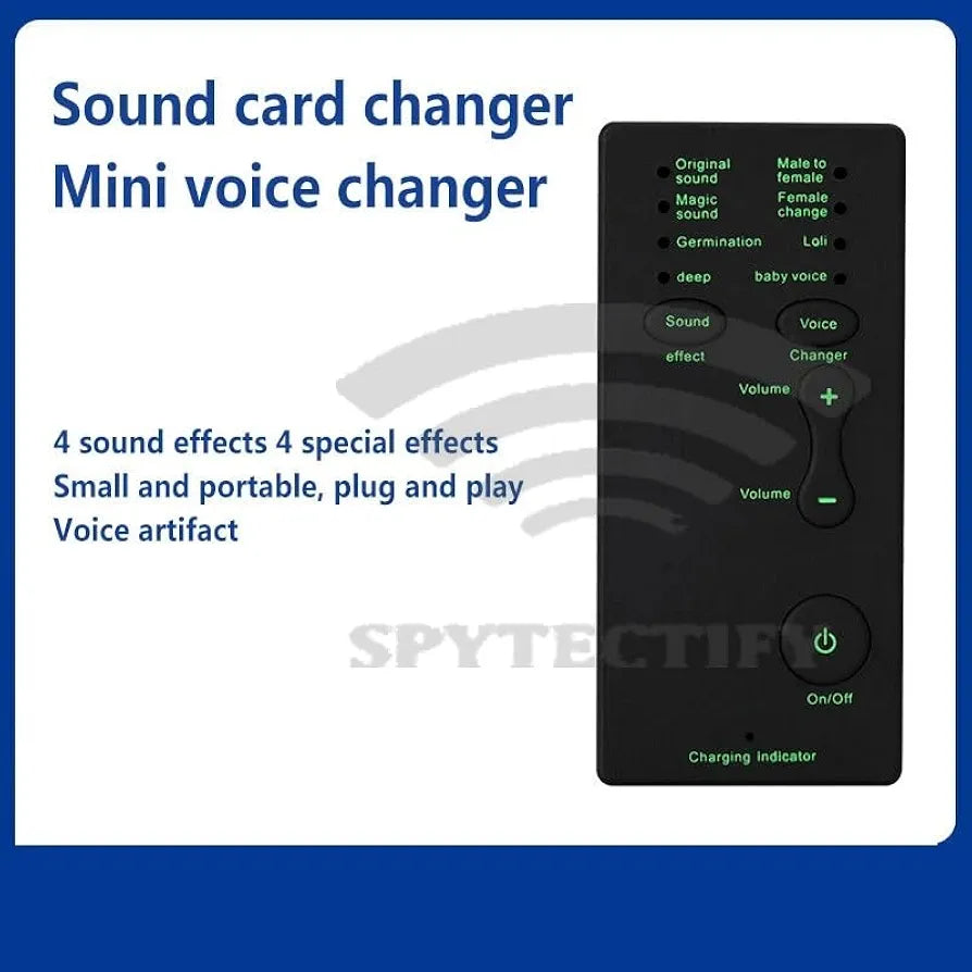 Voice Changer for Portable Microphone Sound Effect Live Broadcast Voice Disguiser for Mobile Phone PC Laptops Games