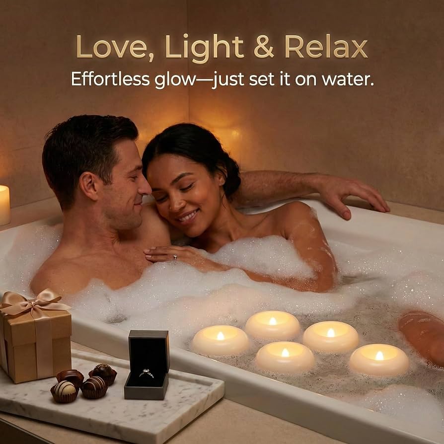 Flameless Water Floating LED Candles