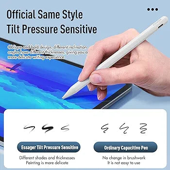 𝐄𝐒𝐒𝐀𝐆𝐄𝐑 Stylus Pen for Apple iPad Support Magnetic Wireless Charging, Active Pencil with Palm Rejection Compatible with (2018-2022) iPad Pro, iPad Mini 2019/2021, iPad Air 2019-2022