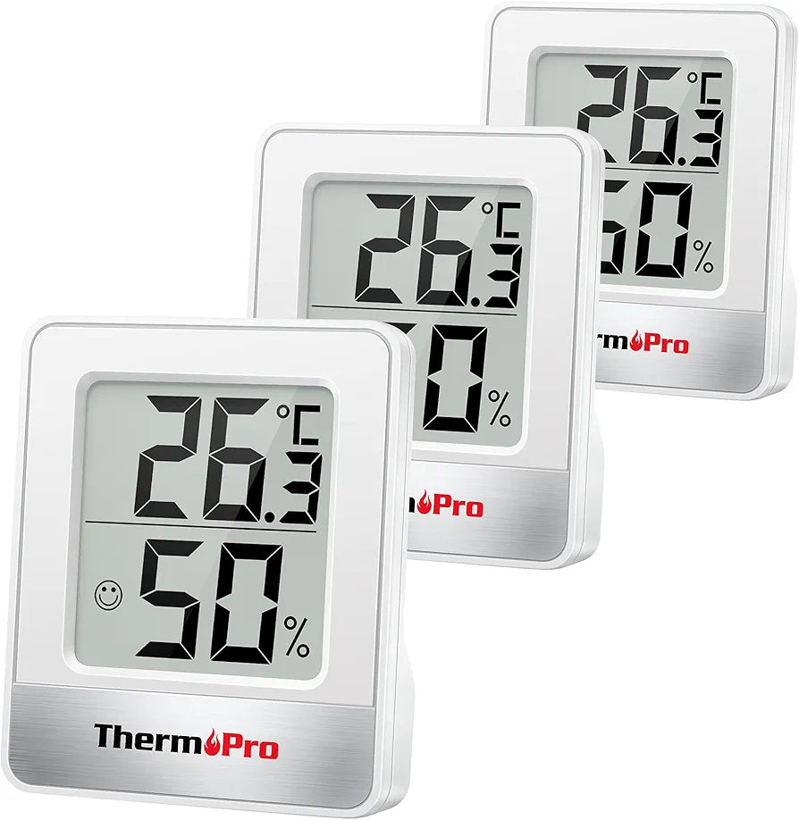 ThermoPro Pack of 3 Digital Room Thermometer Hygrometer Indoor