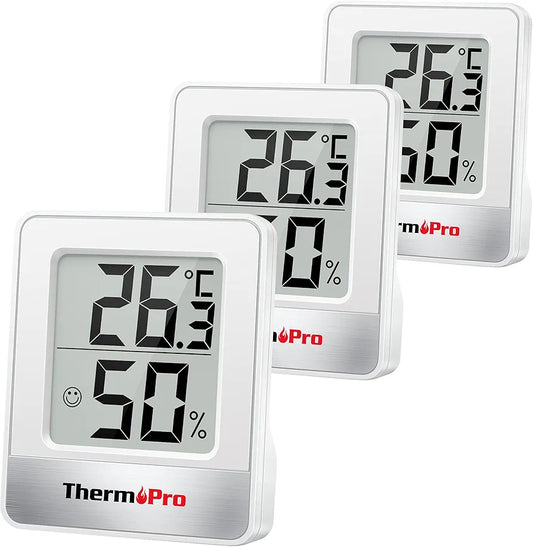 ThermoPro Pack of 3 Digital Room Thermometer Hygrometer Indoor