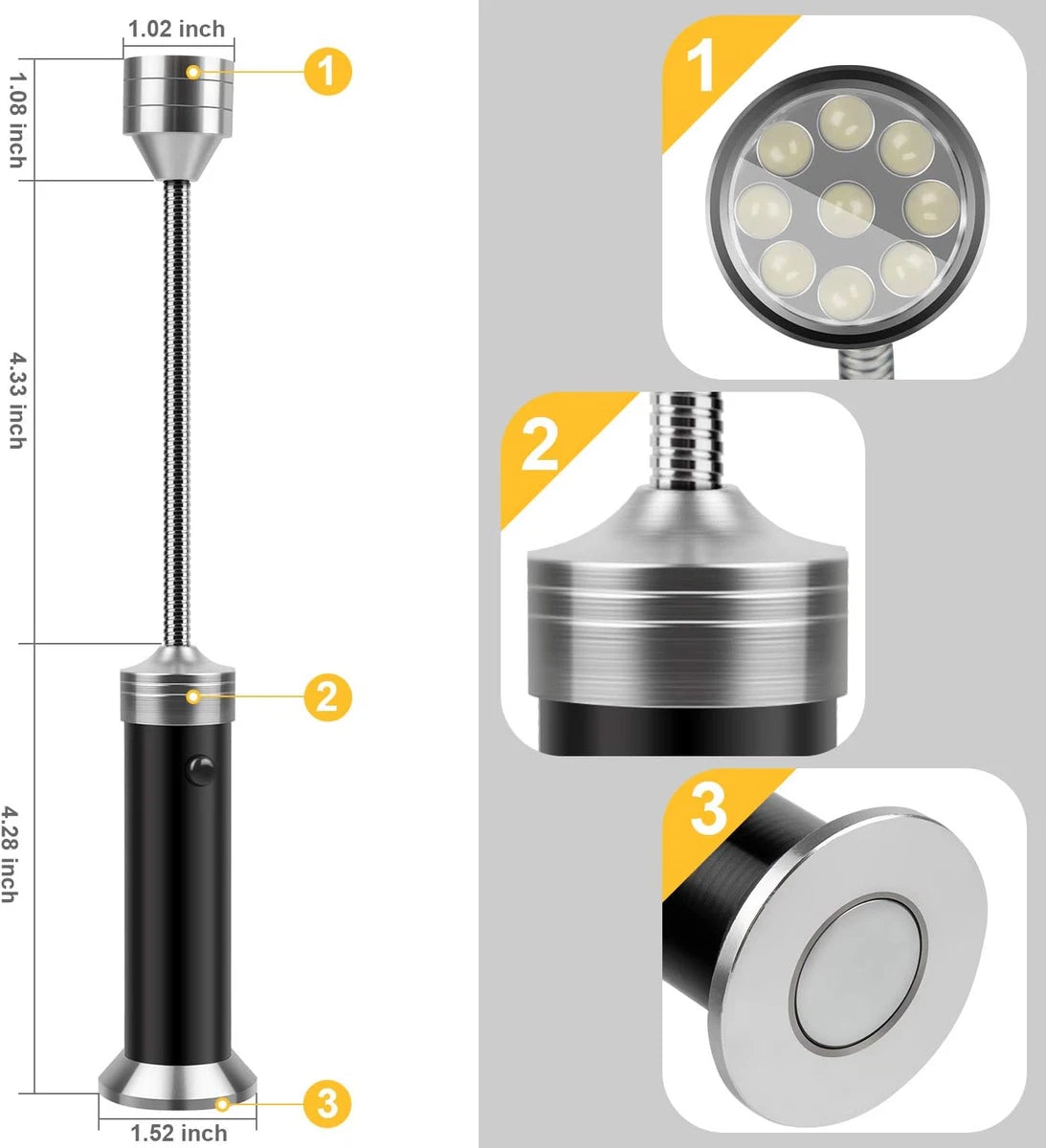 Barbecue Grill Light for Outdoor Grill, Super-Bright Led Bbq Lights,