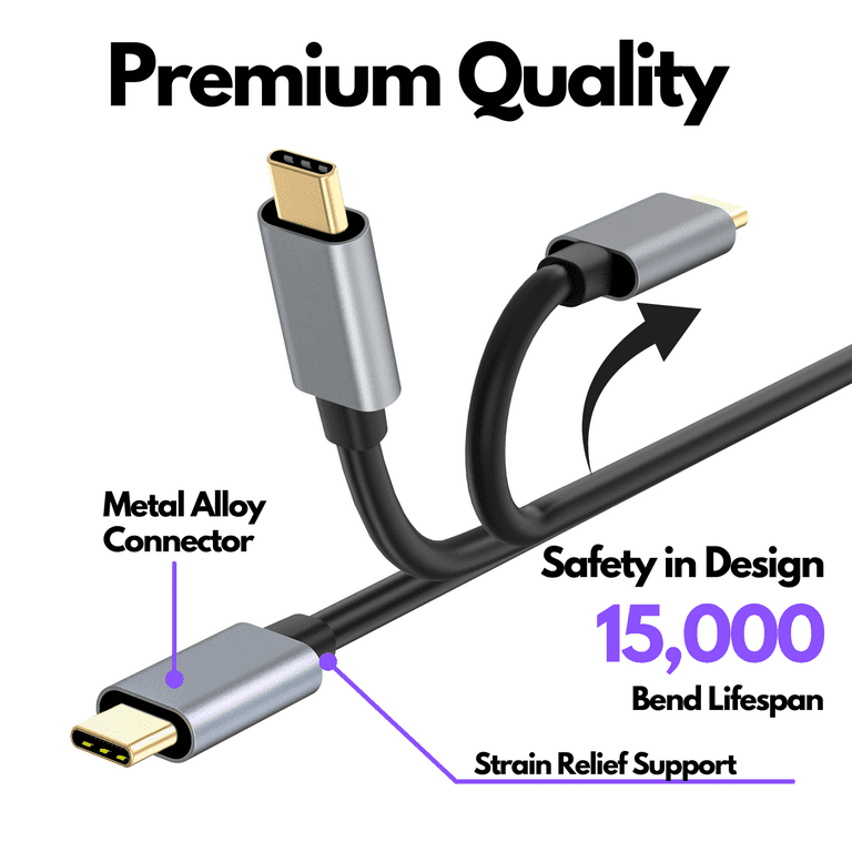 USB C Cable [3.3FT], 100W USB C Monitor Cable for, MacBook, iPhone 16, Studio Display, Monitor, SSD 10GPS