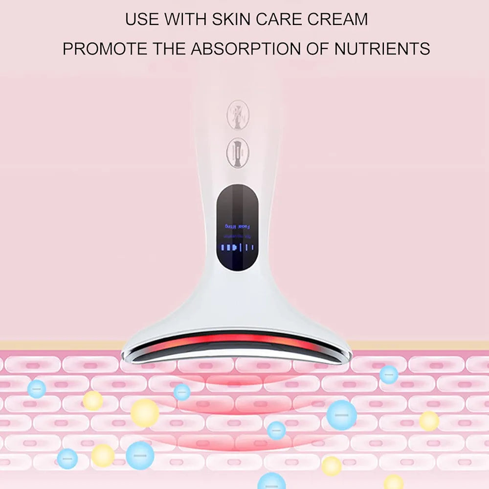 Microfrequency Wrinkle Massager with 3 Modes Skin Tightening Lifting Creating Jawline Smoothing Neck Skin