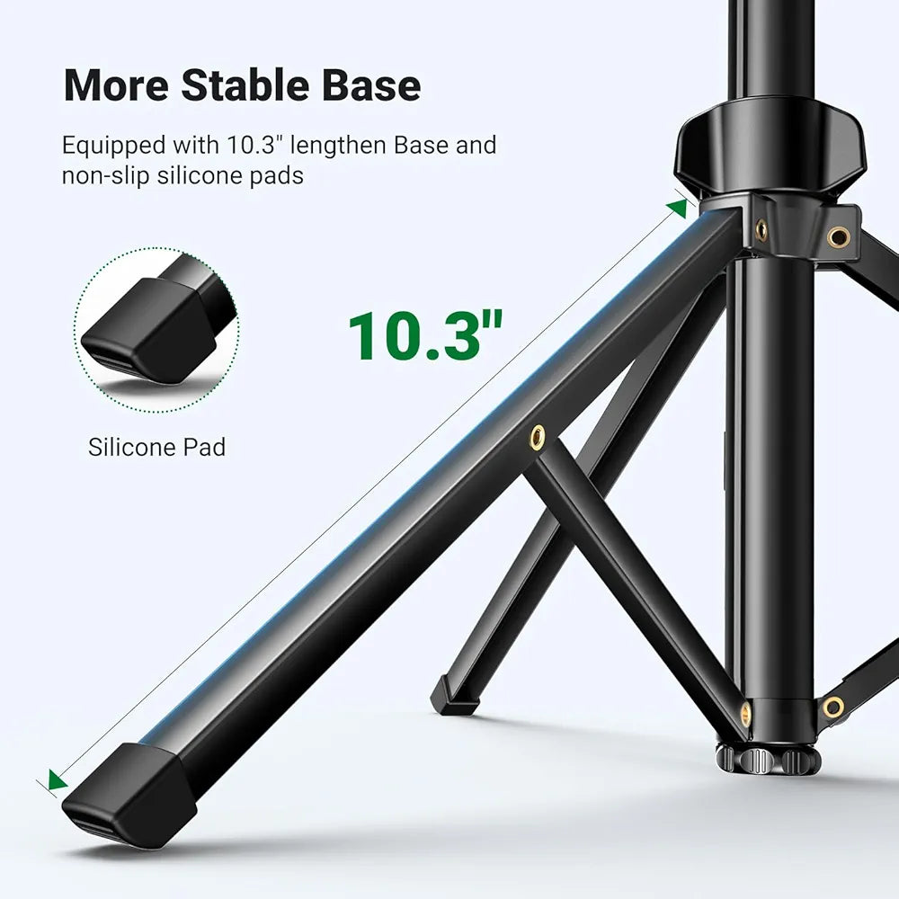 UGREEN iPhone Tripod Stand Filming 70”/1.8m Tall Selfie Stick Bluetooth Remote Foldable Phone Travel Mount 360° Rotating Holder Compatible with iPhone 17 Pro Max Air 16,Galaxy S25 S24 Ultra,Camera