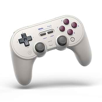 8BitDo Pro 2 Bluetooth Controller for Switch, PC, Android, Steam Deck, Gaming Controller for iPhone, iPad, macOS and Apple TV (Gray Edition)