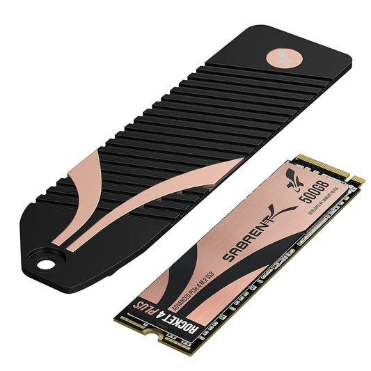 Sabrent 500 GB Rocket 4 PLUS NVMe 4.0 Gen4 PCIe M.2 Internal Extreme Performance SSD + M.2 NVMe PS5 Heatsink Combo (SB-RKT4P-PSHS-500