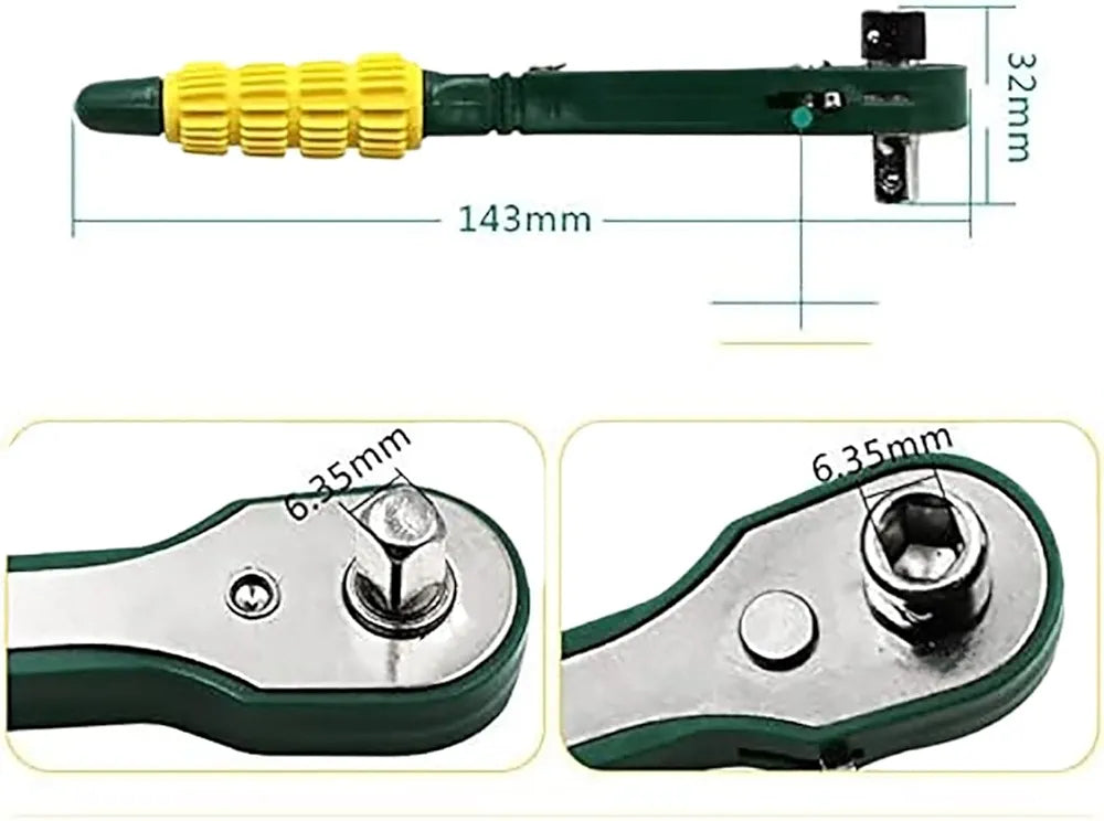 Tool Kit 18 in 1  Spanner 9 Socket Set and 9 Different Screw Opener