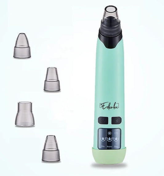 EDENLUX Blackhead Remover Vacuum Rechargeable Pore Cleaner Electric Comedone Extractor Kit with 3 Suction Levels Face Cleaning Tool