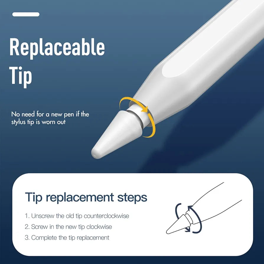 𝐄𝐒𝐒𝐀𝐆𝐄𝐑 Stylus Pen for Apple iPad Support Magnetic Wireless Charging, Active Pencil with Palm Rejection Compatible with (2018-2022) iPad Pro, iPad Mini 2019/2021, iPad Air 2019-2022