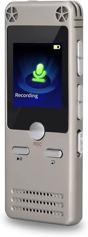 Digital Voice Recorder Mini Digital Sound Audio Recorder Dictaphone with Dual USB for Lectures, Meetings, Class, and More. Rechargeable, Support 15 Hours Continuous