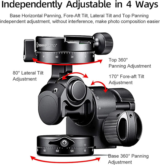 SUNWAYFOTO Geared Head GH-Pro II Tripod Head