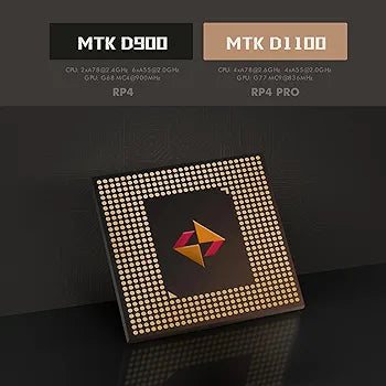 Retroid Pocket 4/4Pro Retro Game Handheld Console, Android Retro Game Console Multiple Emulators Console Handheld 4.7 Inch Display 5000mAh Battery Classic Games Console (RP4 Pro, 16Bit, D1100)