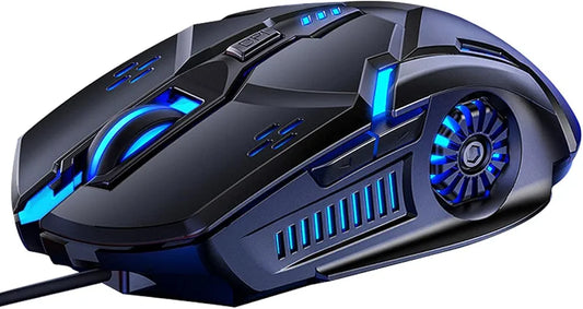 Gaming mouse Adjustable wired optical mouse 6D 4 -speed DPI RGB gaming mouse 7- color backlit silent mouse for No. 1 laptop