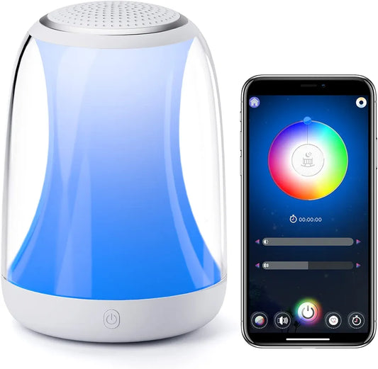 White Noise Sound Machine Baby, Hotmoon Smart Night Light, Time-to-Rise Toddler Sleep Trainer, Adult Kids Alarm Clock, App Control Nursery Lamp, Infant Baby Soother, Newborn Essentials Must Haves Gift