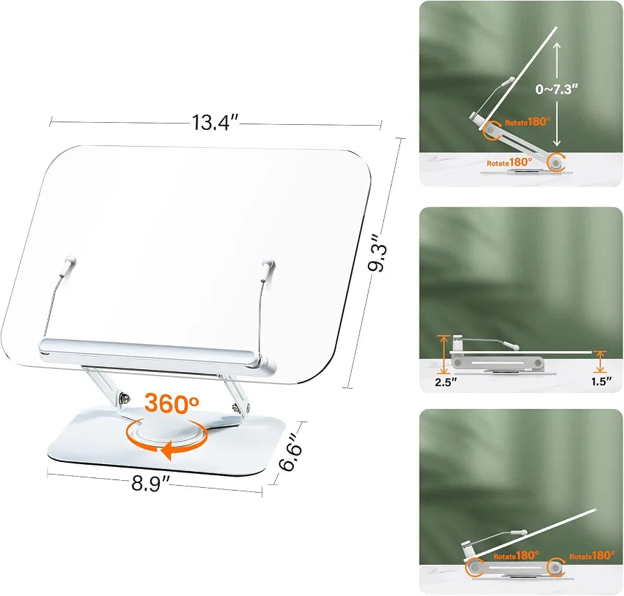 BYMECOST Acrylic Book laptop ipad moblie Stand