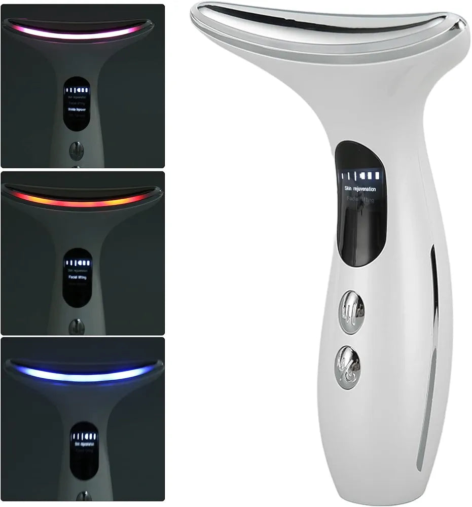 Microfrequency Wrinkle Massager with 3 Modes Skin Tightening Lifting Creating Jawline Smoothing Neck Skin