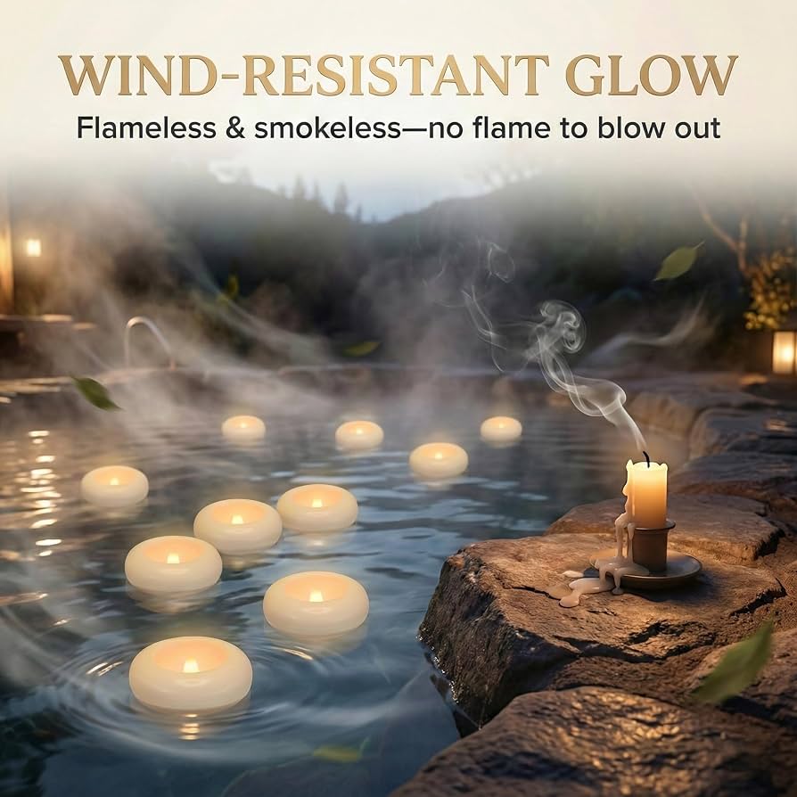 Flameless Water Floating LED Candles