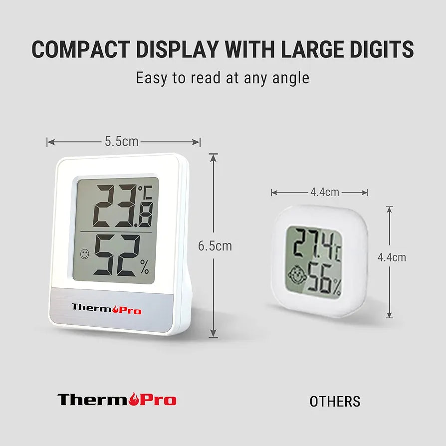 ThermoPro Pack of 3 Digital Room Thermometer Hygrometer Indoor