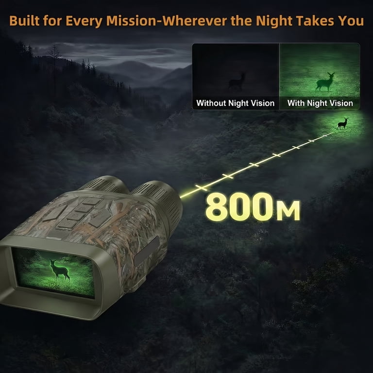 Night Vision 4k Goggles 2624Ft/800M Range