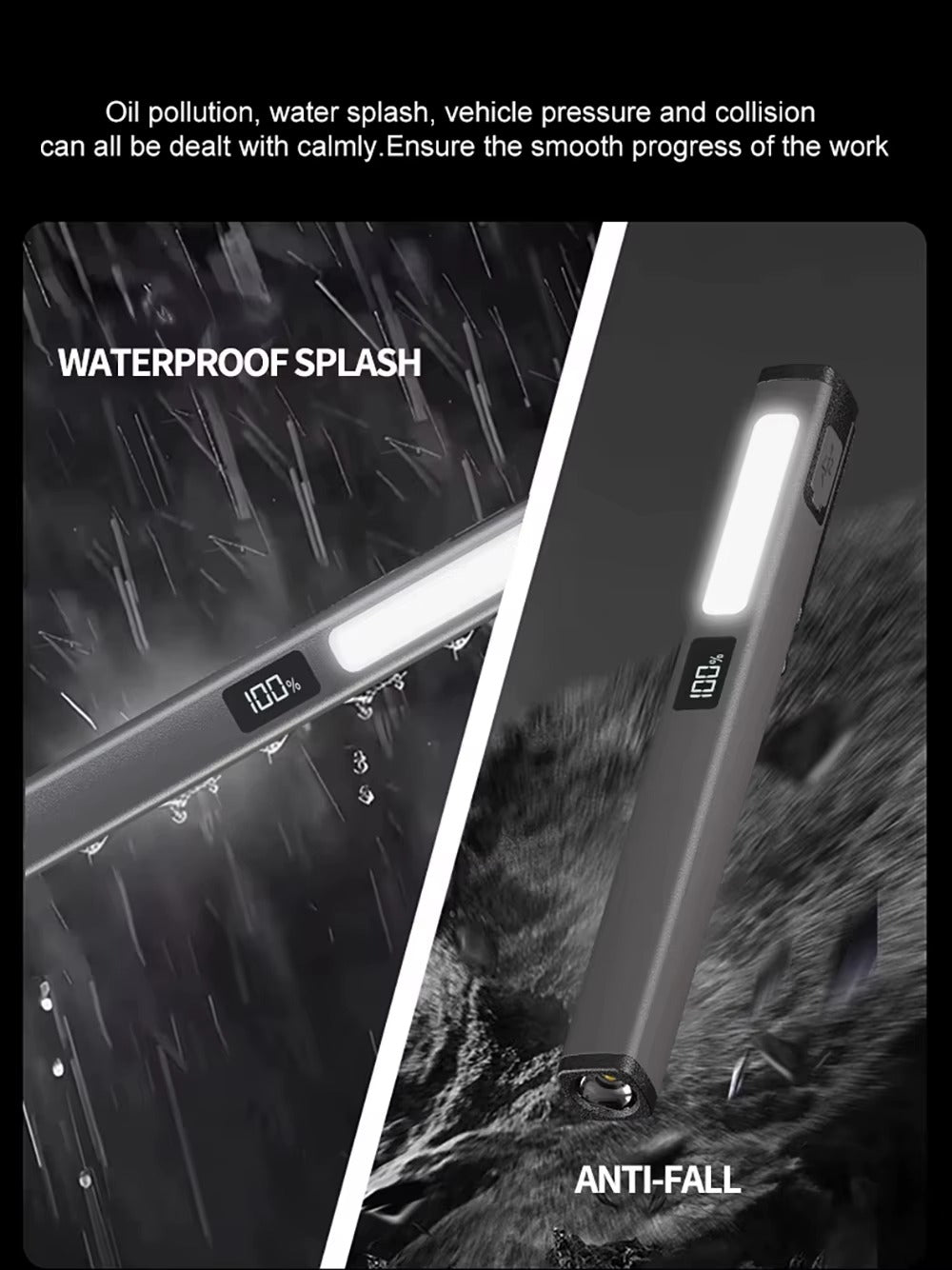 Rechargeable LED Pen Light Outdoor Portable Multifunctional Work Lamp 6 Modes