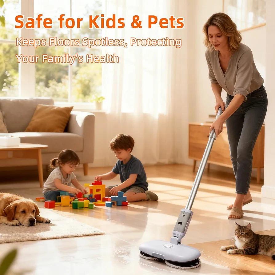GOBOT Cordless Electric Spray Mop with High Speed Motor
