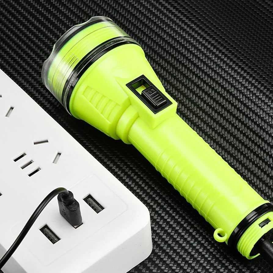 Bright Underwater Flashlight,Torch Rechargeable for Diving Snorkeling Equipment 200 Meters Submarine Shrimping