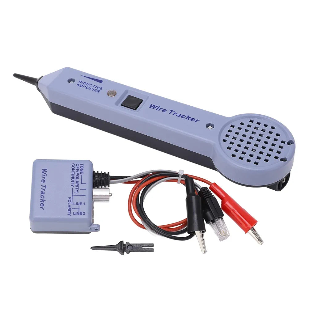 Tone Generator Kit, Wire Tracer Circuit Tester with Audible and Visual Indication Cable Toner Detector Inductive Amplifier Line Finder for Telephone, Coax, Trace Data, Security, Electrical Cables