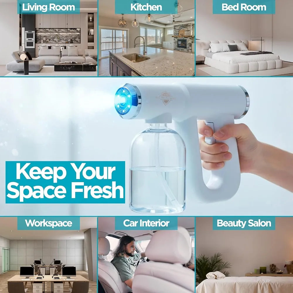 Blue Ray Mist Sprayer Gun ULV Atomizer Sprayer Fine Mist Spray
