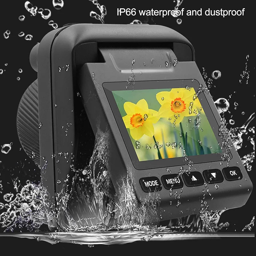 Time Lapse Camera, 4K 32MP Captures Professional Outdoor Construction Full Color Timelapse Camera with 2.0in LCD Screen, Macro Shooting IP66 for Food Custruction