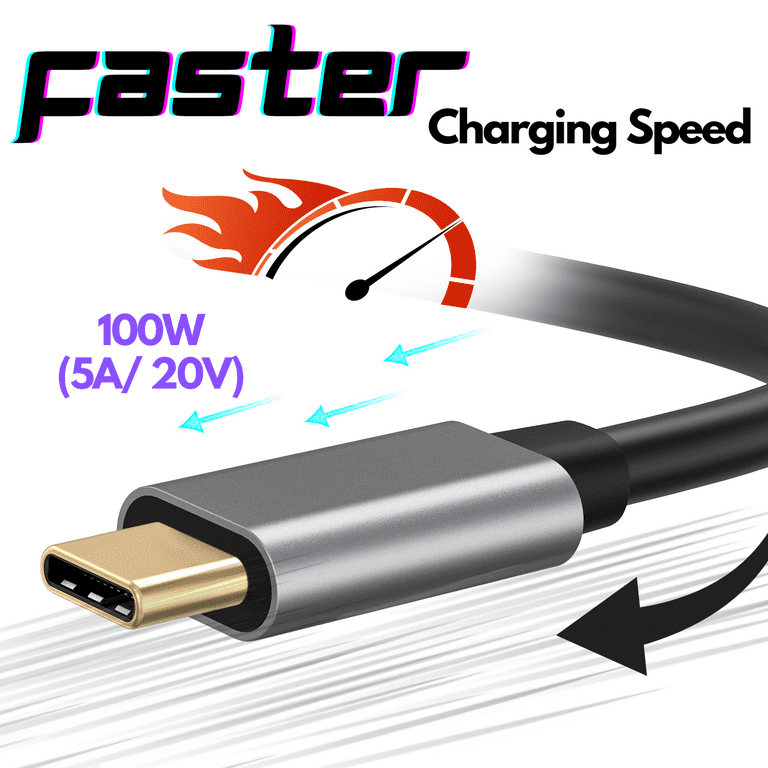 USB C Cable [3.3FT], 100W USB C Monitor Cable for, MacBook, iPhone 16, Studio Display, Monitor, SSD 10GPS