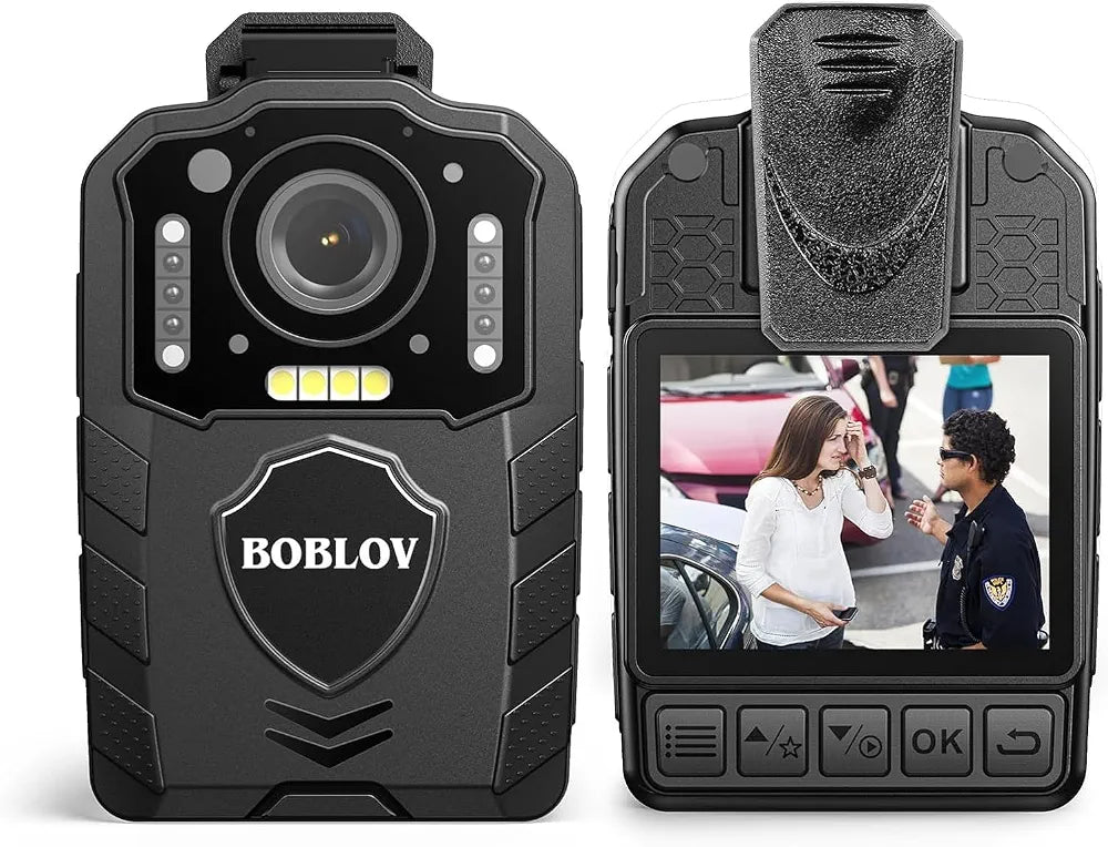 BOBLOV Body Camera Battery Night Vision Body Cam