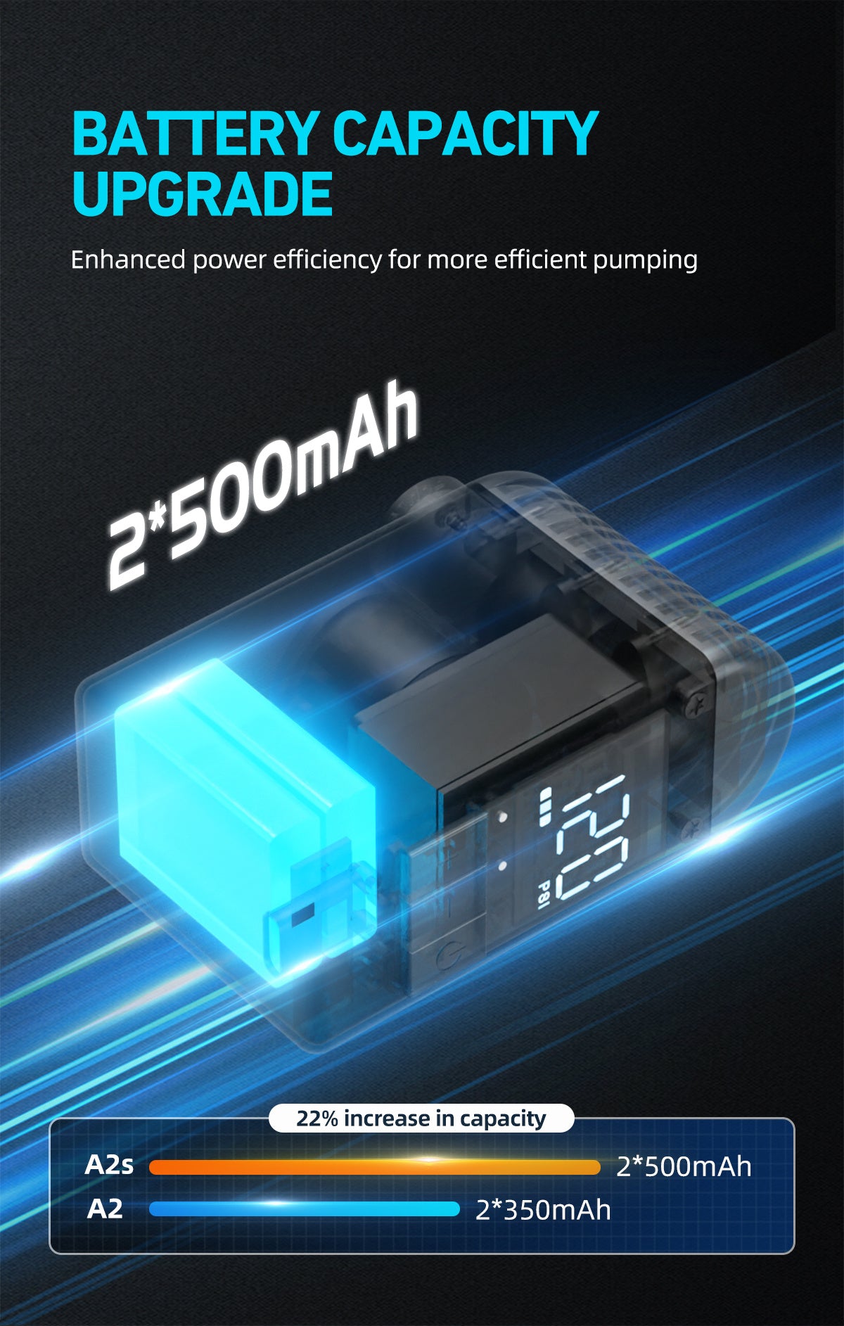 A2S mini electric air pump