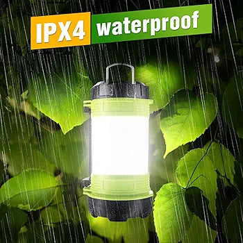 Rechargeable Camping Lantern - 800LM, 6 Lighting Modes, Waterproof, Portable LED Light for Camping, Hiking, Emergencies & Outdoor Adventures