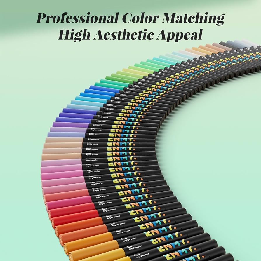 Acrylic 80 Colors Direct Liquid  Paint Marker Pens