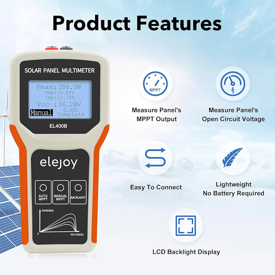 Solar Panel Tester 400W MPPT Photovoltaic Multimeter & Watt Meter – THE ...