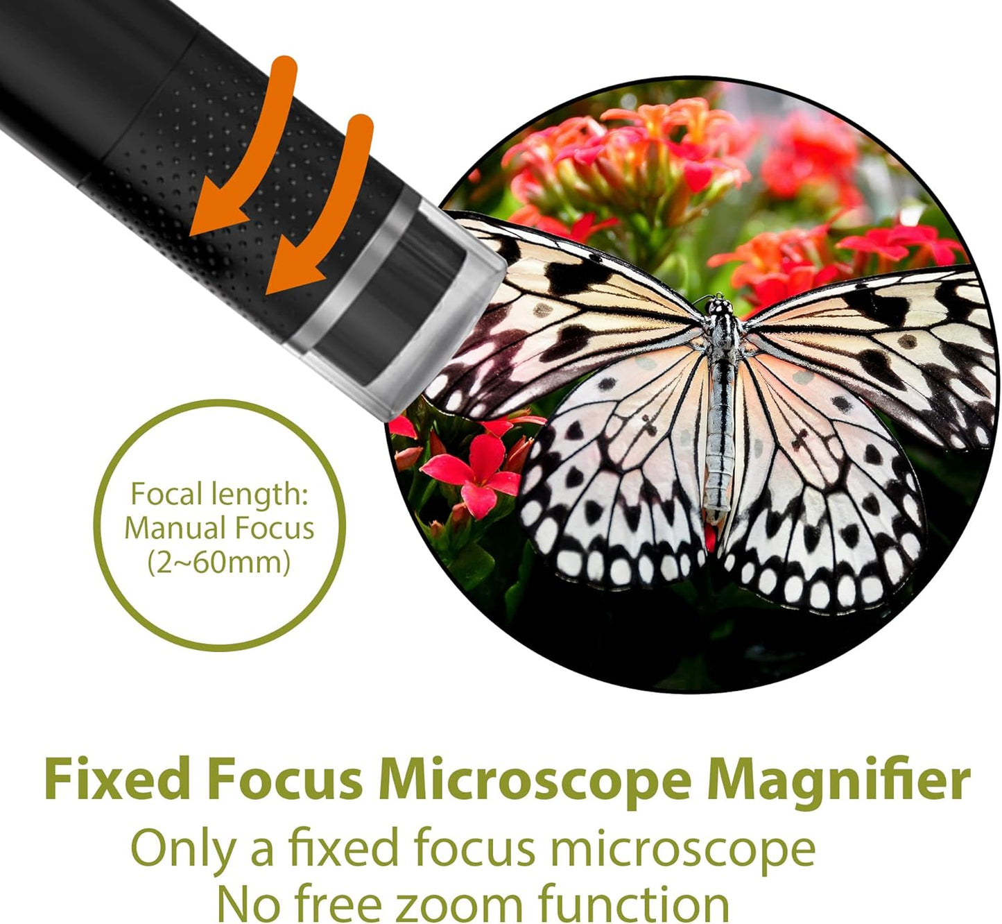 Wireless Digital Microscope, 50X-1000X Magnification Handheld Pocket Microscope Camera with 8 Adjustable LED, Rechargeable Bluetooth Microscope with iOS Android Phone, MacBook, Windows PC