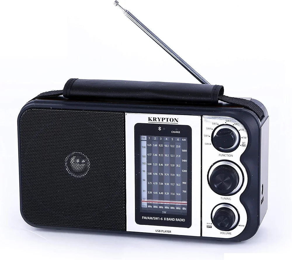 Krypton Rechargeable Radio with MP3 Player BT Speaker