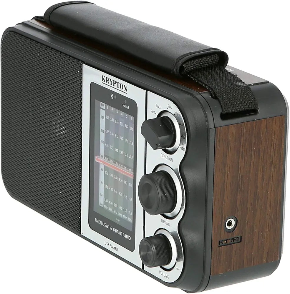 Krypton Rechargeable Radio with MP3 Player BT Speaker