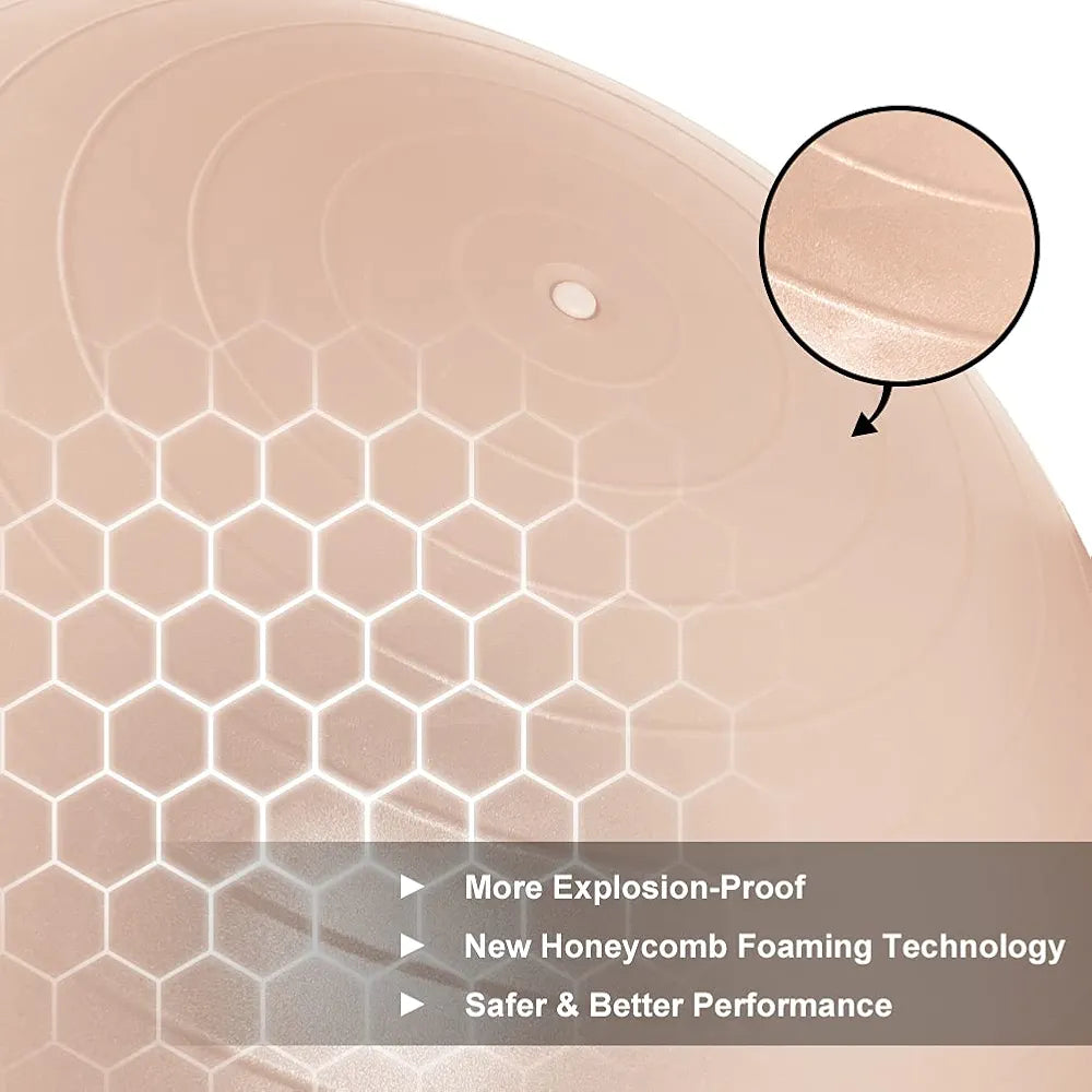 Exercise Ball Yoga Ball Anti-Burst Balance Ball for Yoga, Birthing, Fitness, Stability, Core Exercise, Slip Resistant Exercise Ball Workout Ball Swiss Ball with Quick Pump, 75cm