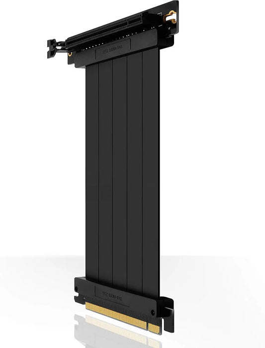 EZDIY-FAB [30cm] PCIE 3.0 16x Extreme High Speed Riser Cable PCI Express Port GPU Extension Card-Right Angle Connector