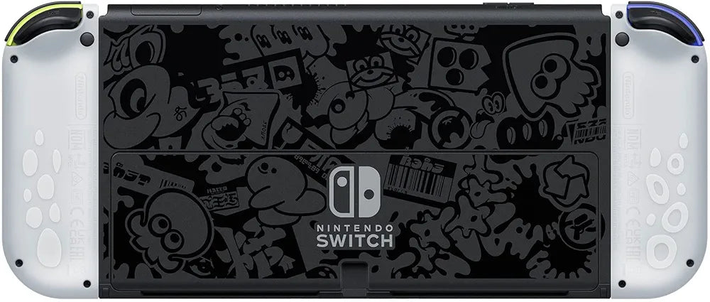 Nintendo Switch (OLED Model) HEG-001 Splatoon 3 Edition Video Game Console - 64GB - Black/Blue/Yellow Gradient