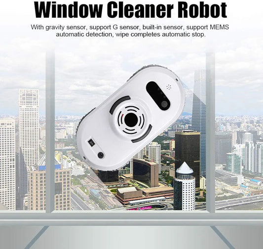 Window Cleaning Robot, Intelligent Automatic Remote Control Robot, Safety Anti-Drop, Glass Cleaning Wiping Machine for Home, Office, Building