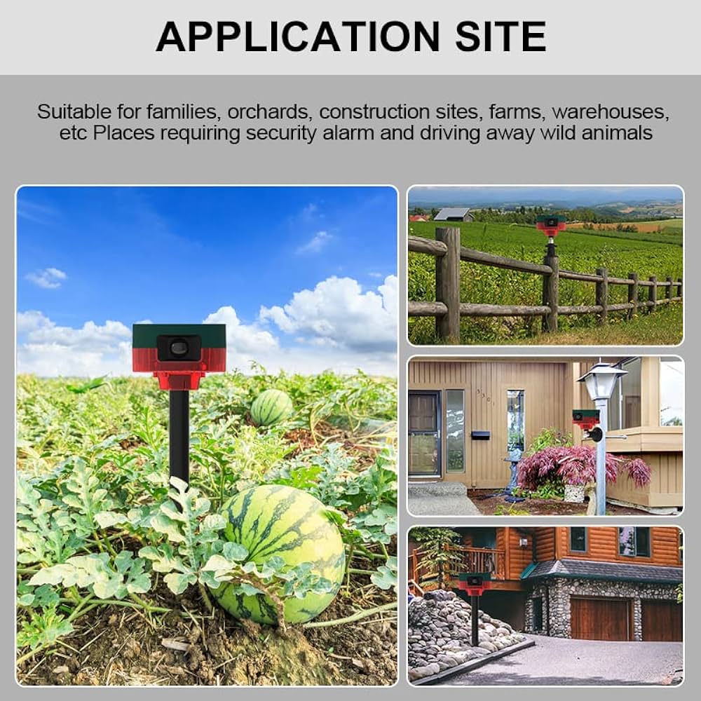 Solar Outdoor Motion Sensor Alarm,with Upgraded 360° Motion Detector Alarm, 129db Loud Siren, and Remote Keep Unwanted Explorers at Bay