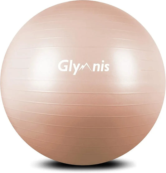 Exercise Ball Yoga Ball Anti-Burst Balance Ball for Yoga, Birthing, Fitness, Stability, Core Exercise, Slip Resistant Exercise Ball Workout Ball Swiss Ball with Quick Pump, 75cm