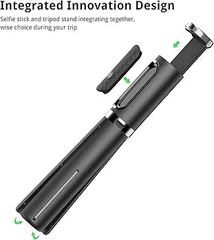 ATUMTEK Selfie Stick Tripod, Extendable 3 in 1 Aluminum Bluetooth Selfie Stick with Wireless Remote and Tripod Stand for iPhone Samsung Smartphones