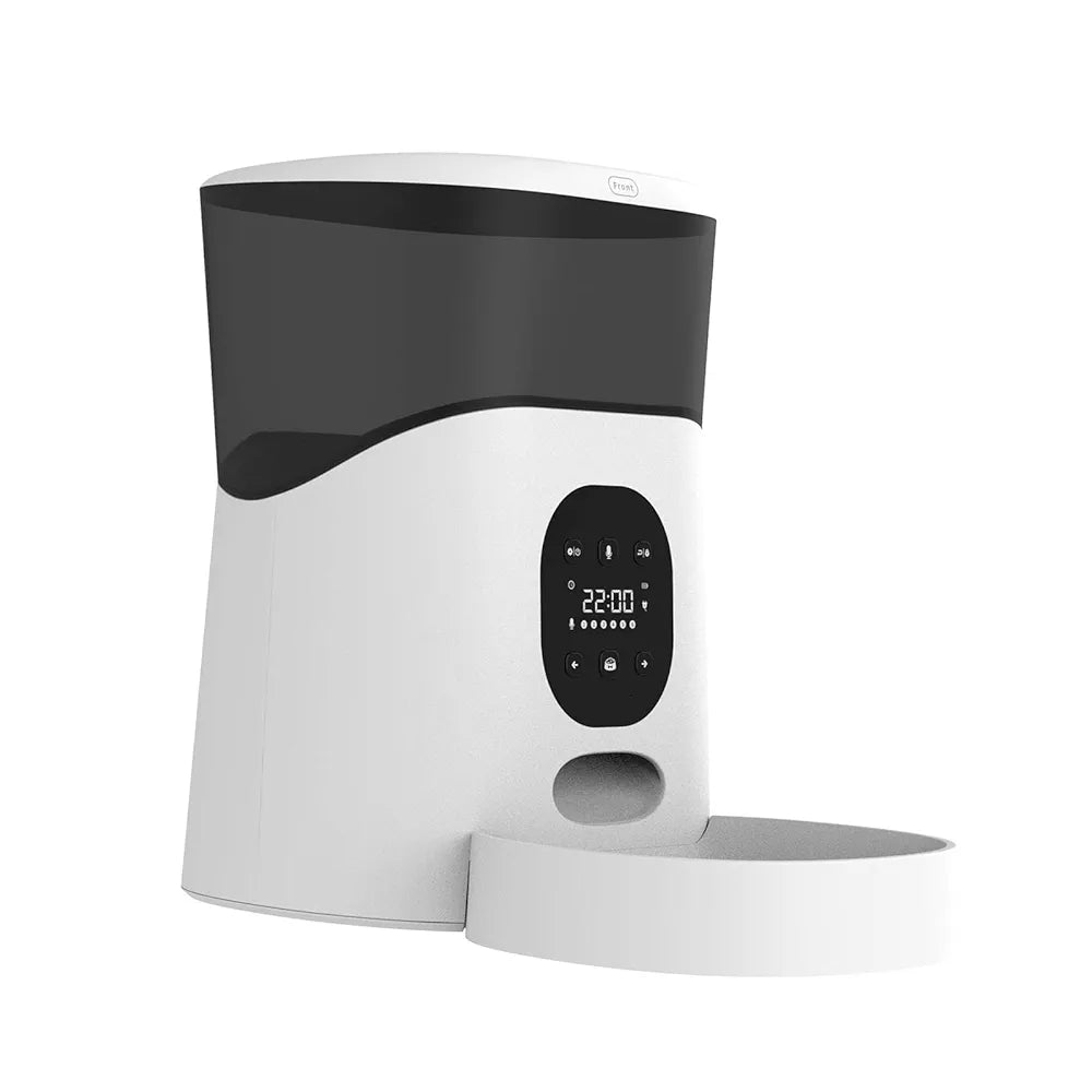 Automatic Pets Feeder Food Dispenser Voice Recorder Button Control