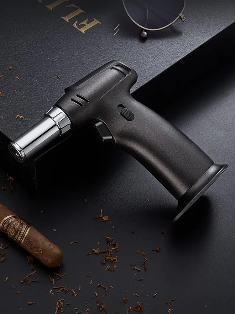 Butane Torch, ibforcty Refillable Culinary Cooking Torch Kitchen Blow Torch Lighter with Safety Lock Adjustable and Lock Flame(Butane Gas not Included)